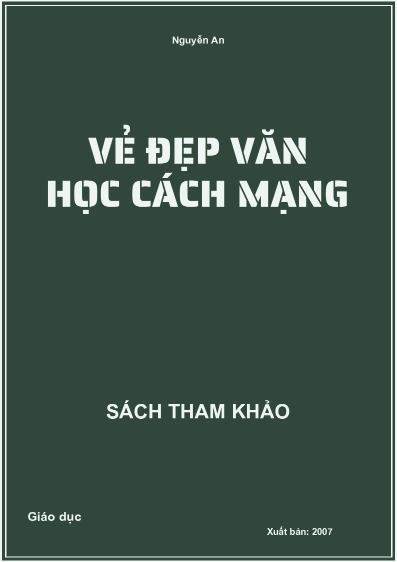 Vẻ Đẹp Văn Học Cách Mạng