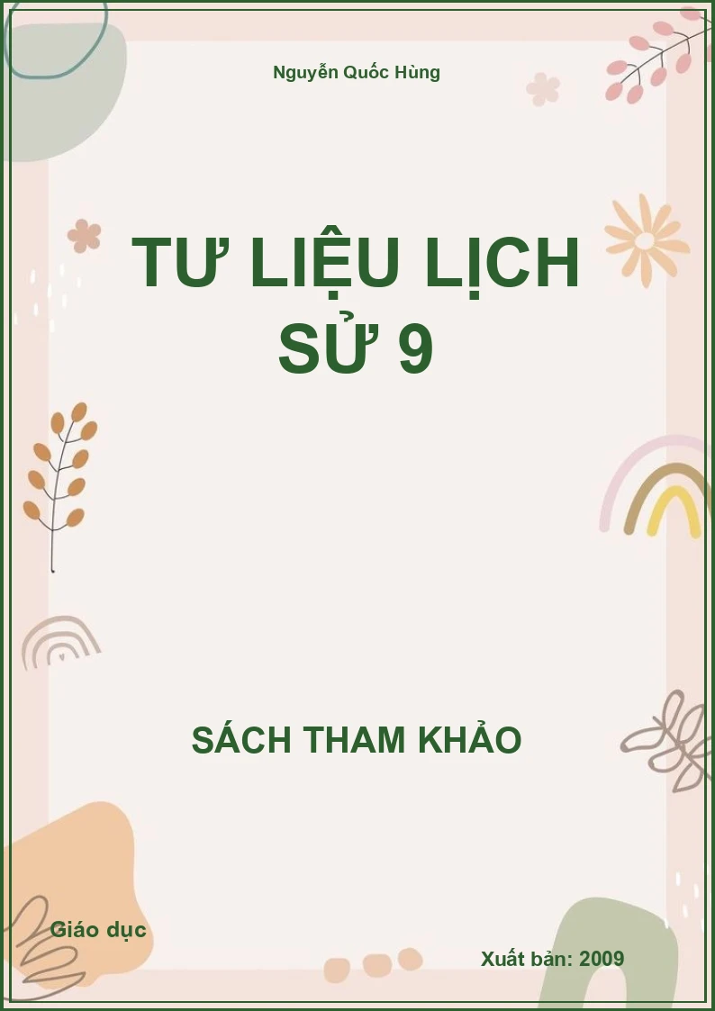 Tư Liệu Lịch Sử 9