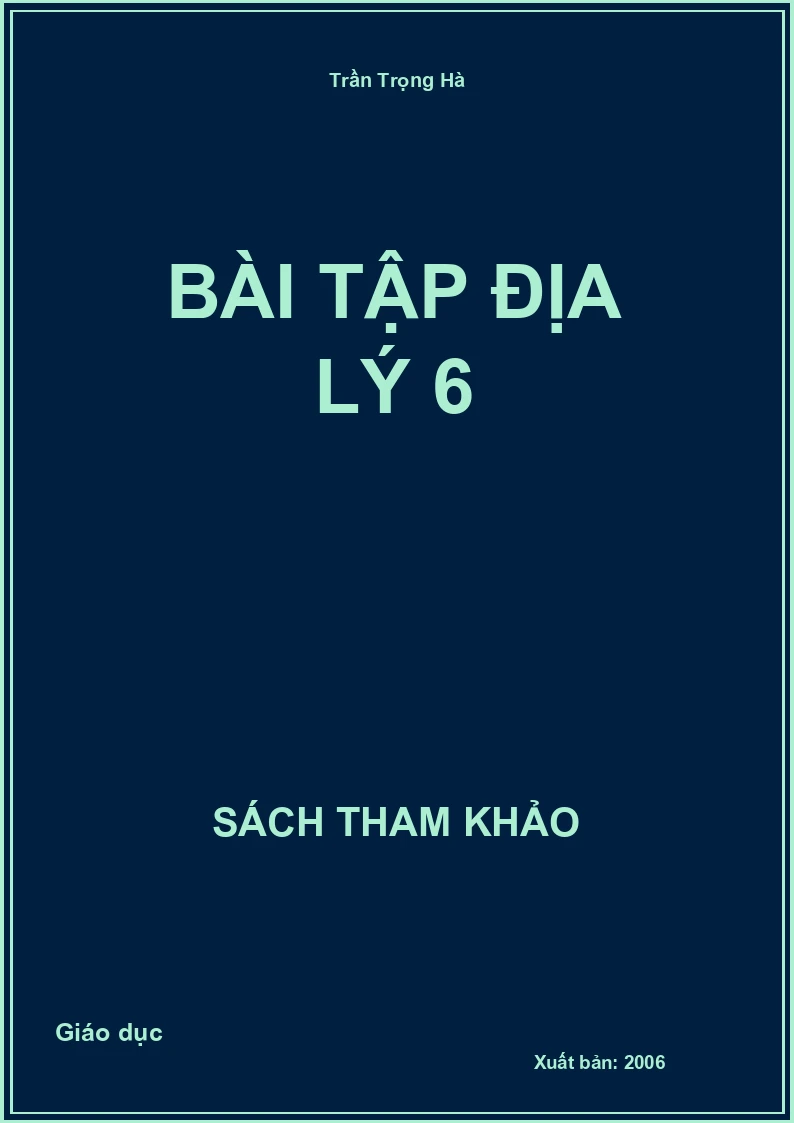 Bài Tập Địa Lý 6