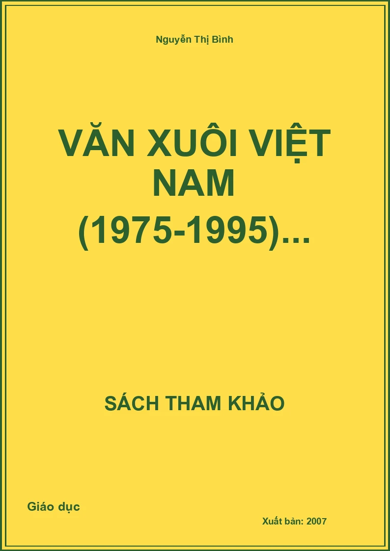 Văn Xuôi Việt Nam (1975-1995)...