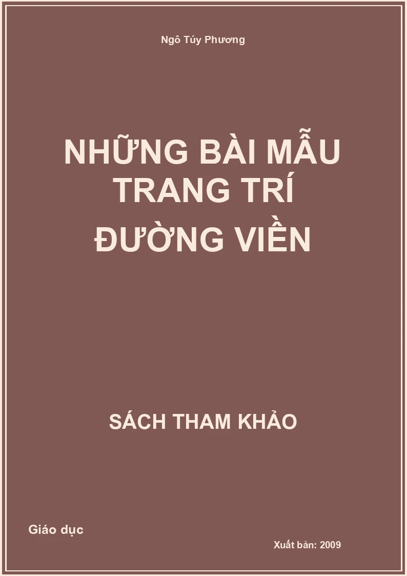Những Bài Mẫu Trang Trí Đường Viền