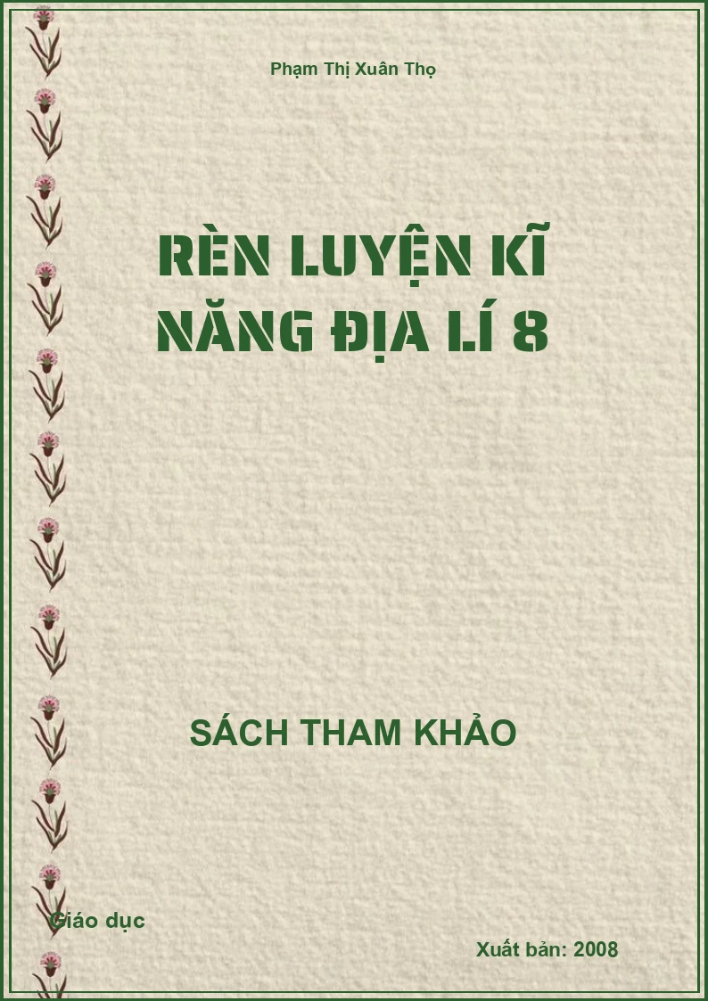 Rèn Luyện Kĩ Năng Địa Lí 8