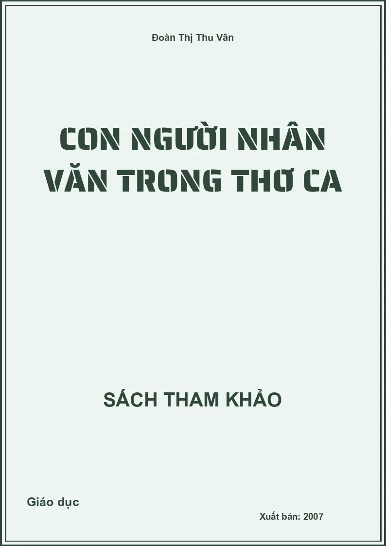 Con Người Nhân Văn Trong Thơ Ca