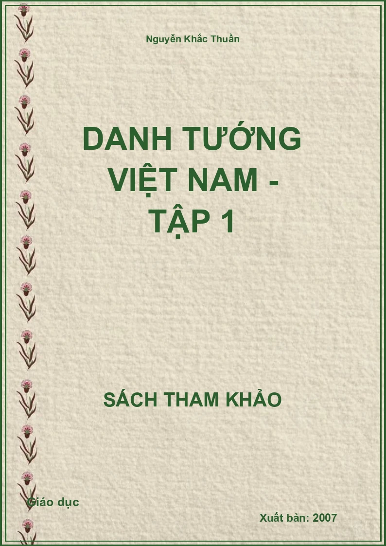 Danh Tướng Việt Nam - Tập 1