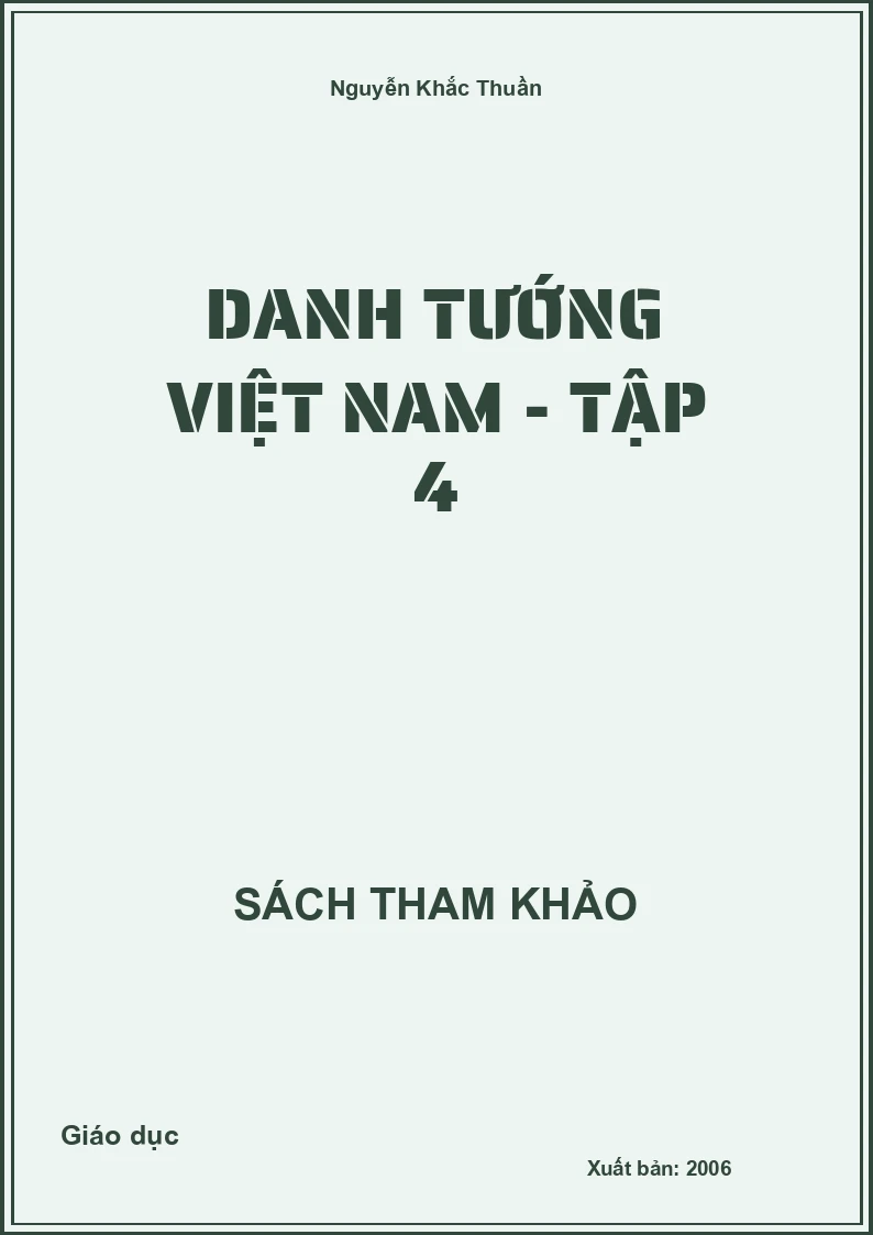 Danh Tướng Việt Nam - Tập 4