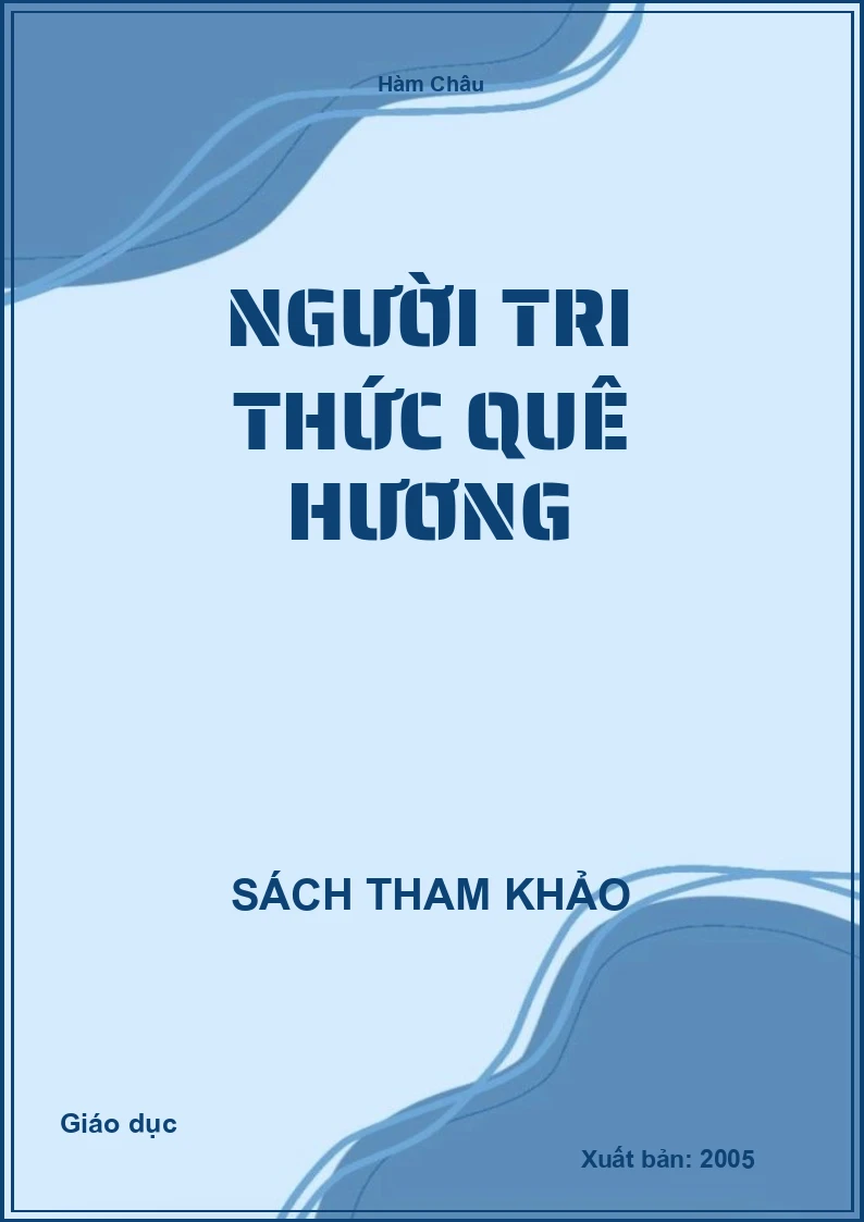 Người Tri Thức Quê Hương