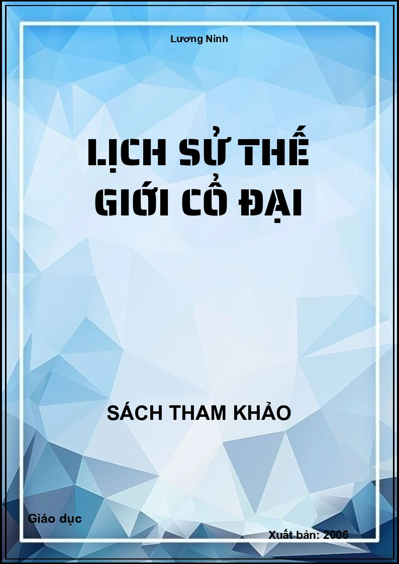Lịch Sử Thế Giới Cổ Đại