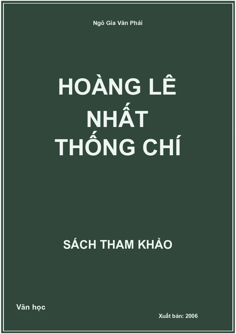 Hoàng Lê Nhất Thống Chí