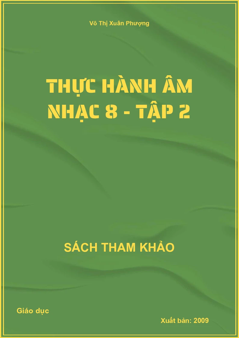 Thực Hành Âm Nhạc 8 - Tập 2