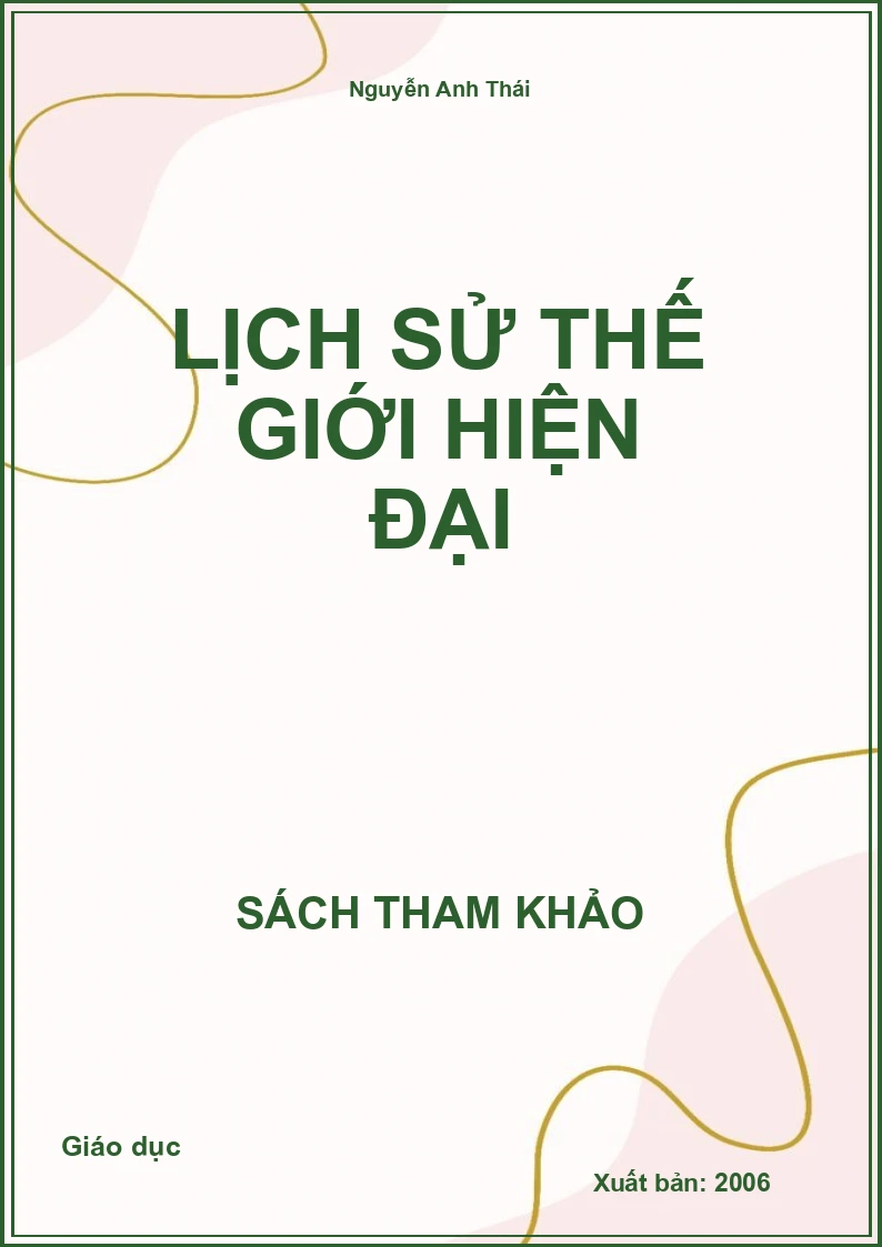 Lịch Sử Thế Giới Hiện Đại