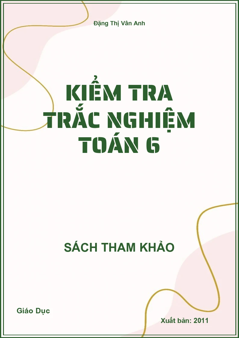 Kiểm Tra Trắc Nghiệm Toán 6