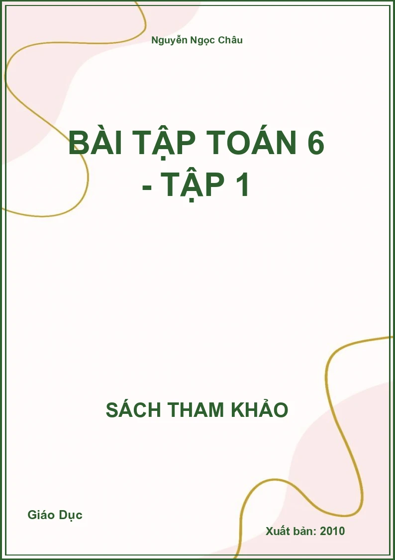 Bài Tập Toán 6 - Tập 1