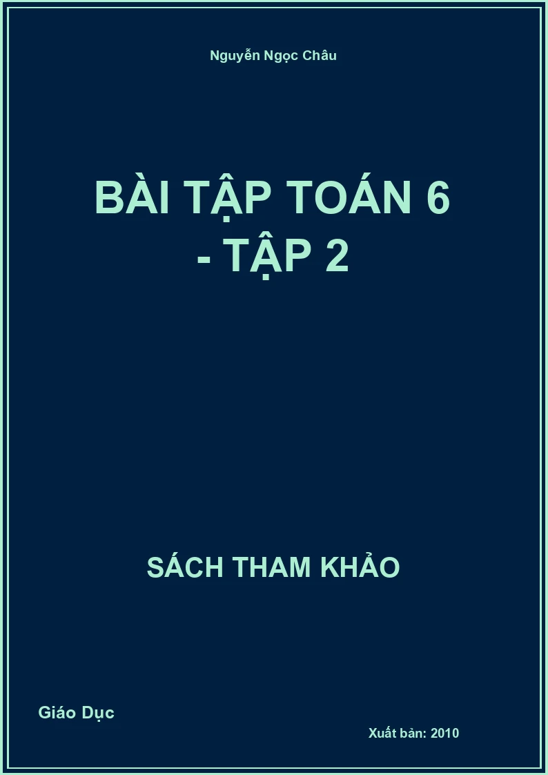 Bài Tập Toán 6 - Tập 2