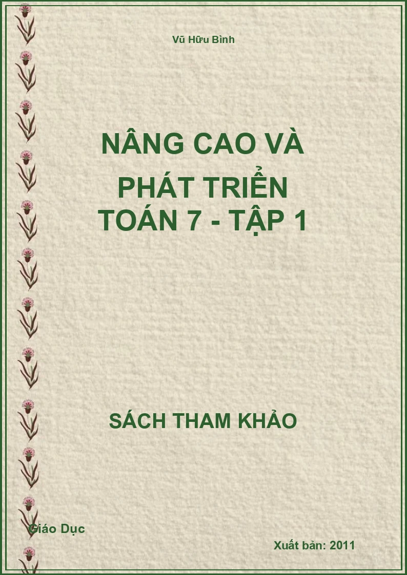 Nâng Cao Và Phát Triển Toán 7 - Tập 1