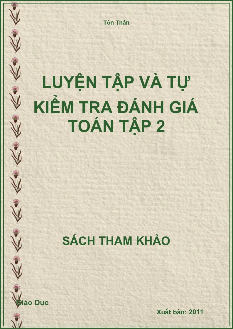 Luyện Tập Và Tự Kiểm Tra Đánh Giá Toán Tập 2
