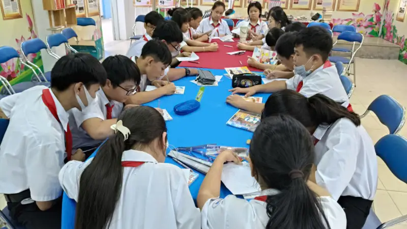 Tiết đọc thư viện Tháng 4 – Em yêu khoa học: Khơi nguồn tri thức, nuôi dưỡng khát vọng vươn xa