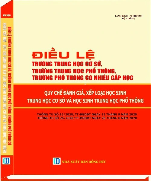 Điều lệ trường THCS, THPT, trường phổ thông có nhiều cấp học - Quy chế đánh giá, xếp loại học sinh THCS và học sinh THPT