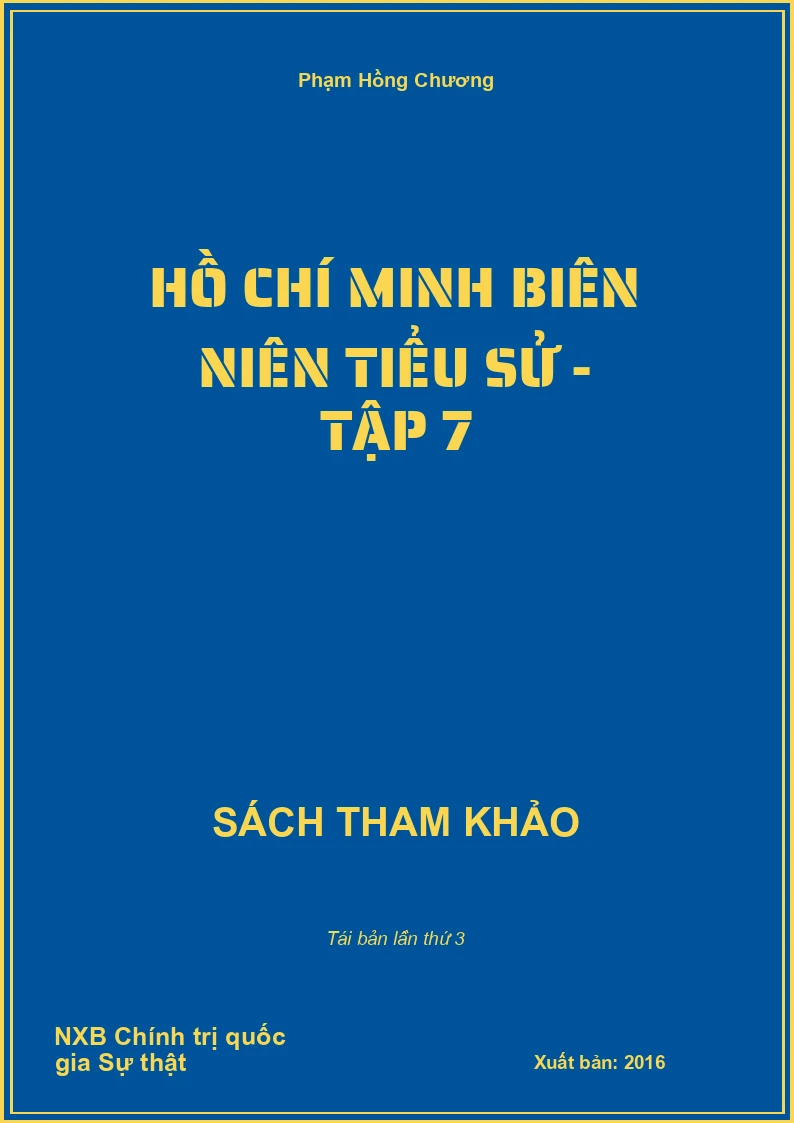 Hồ Chí Minh biên niên tiểu sử - Tập 7