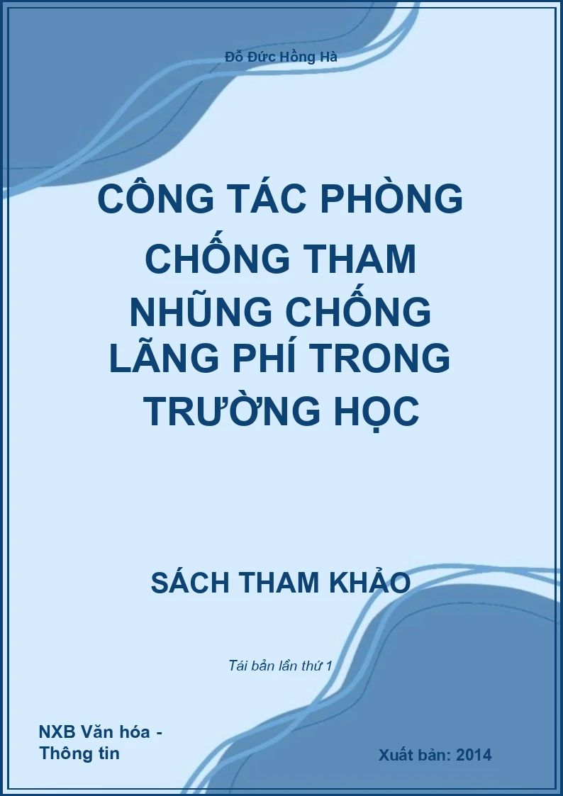 Công tác phòng chống tham nhũng chống lãng phí trong trường học