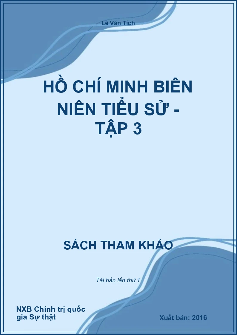 Hồ Chí Minh biên niên tiểu sử - Tập 3