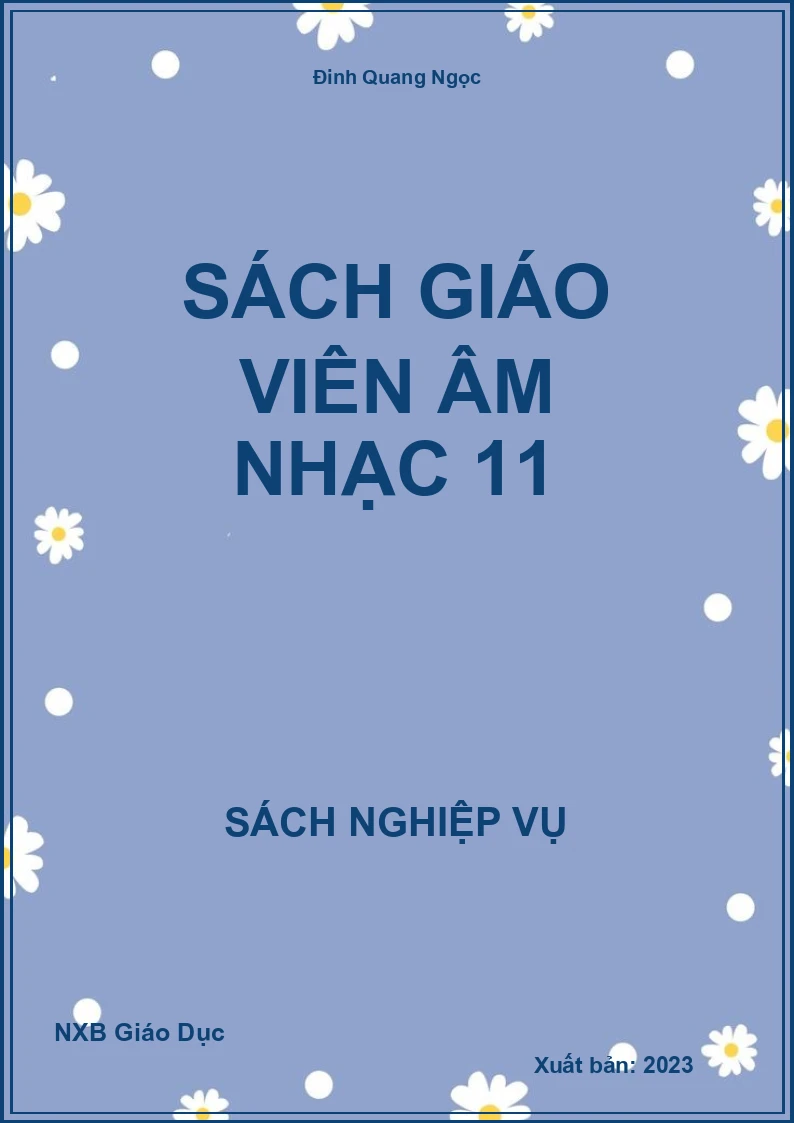 Sách giáo viên Âm nhạc 11