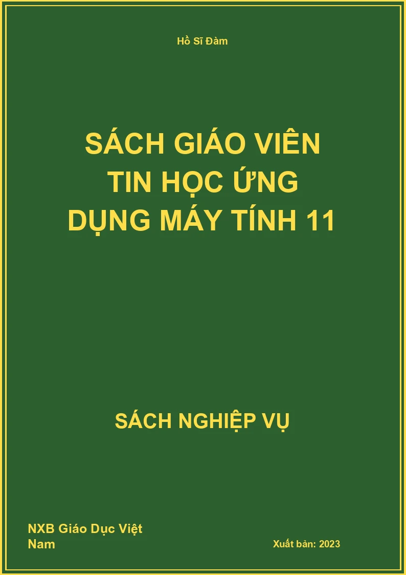 Sách giáo viên Tin học ứng dụng Máy tính 11