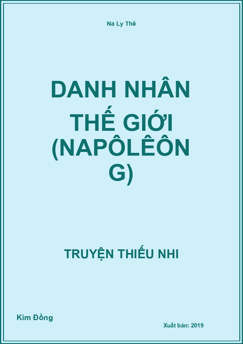 Danh Nhân Thế Giới (Napôlêông)