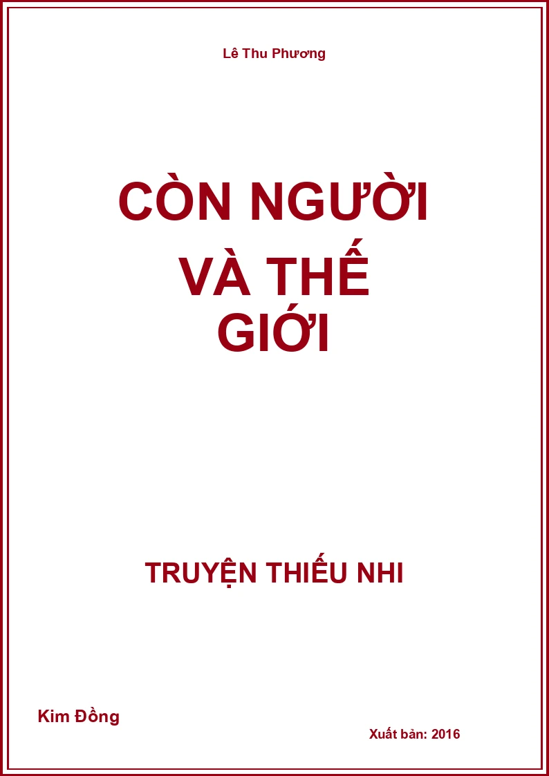 Con Người Và Thế Giới