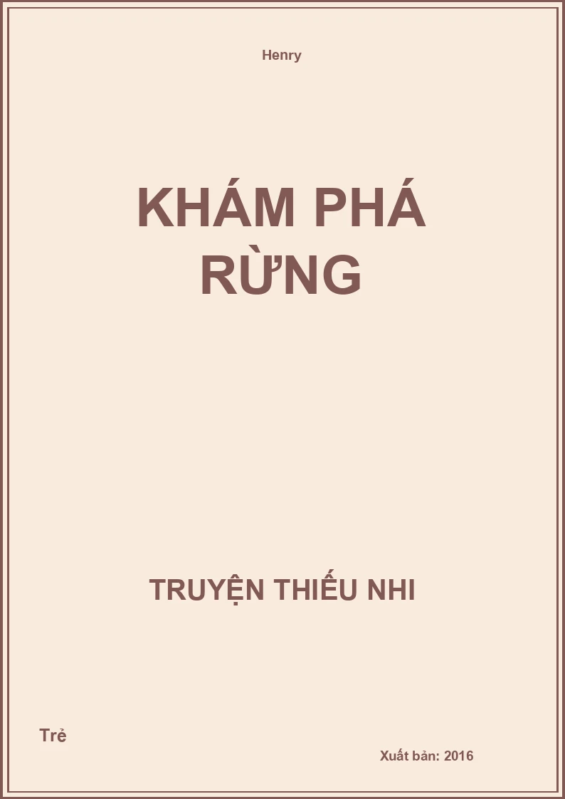 Khám Phá Rừng