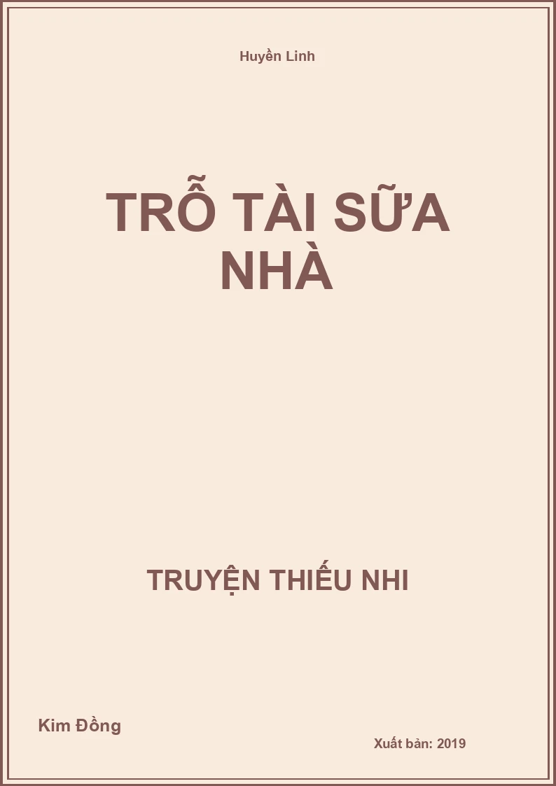 Trổ Tài Sửa Nhà