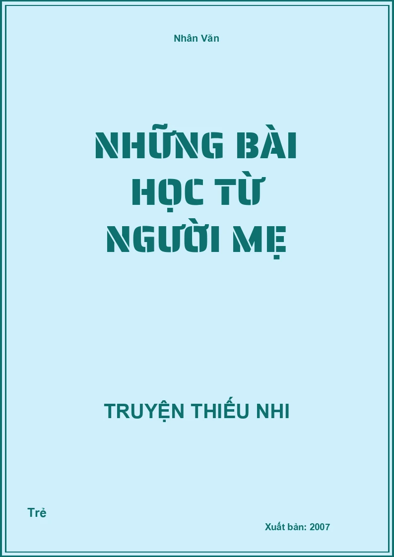 Những Bài Học Từ Người Mẹ