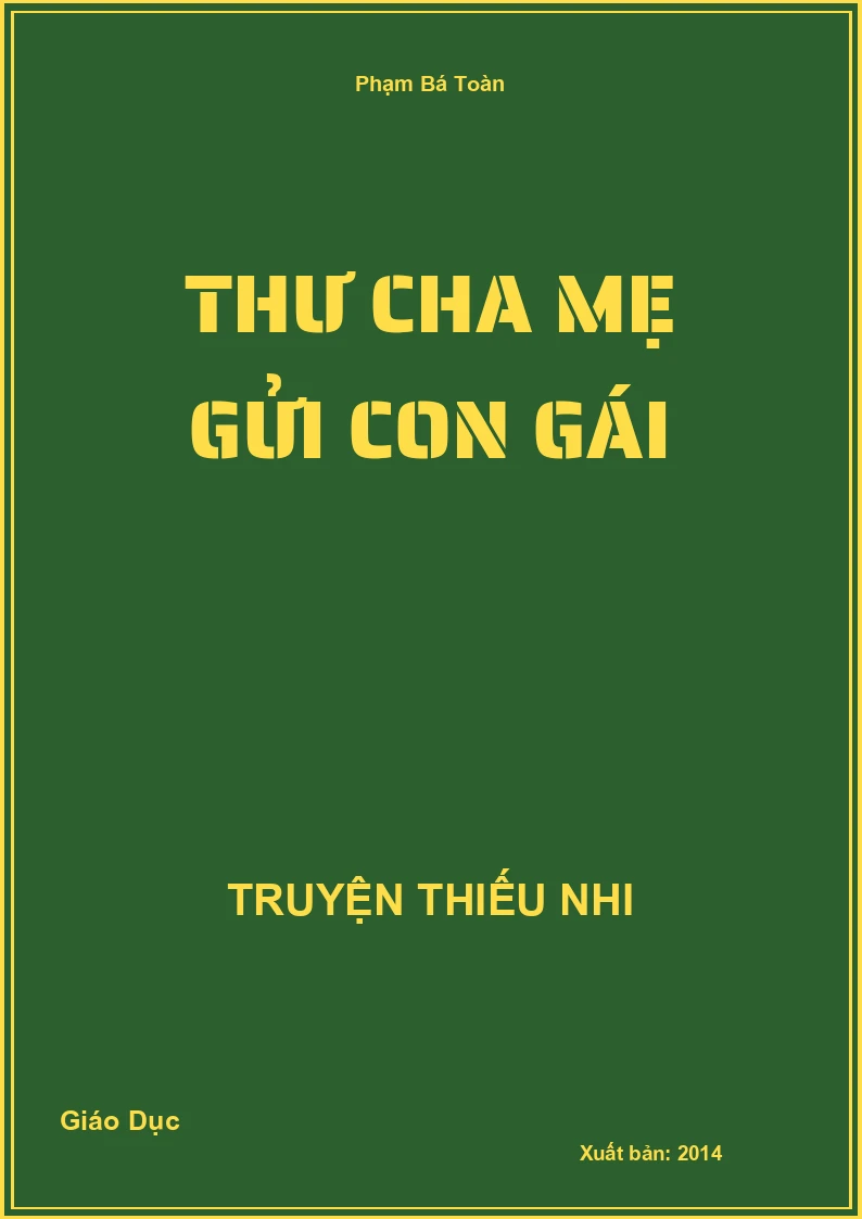Thư Cha Mẹ Gửi Con Gái