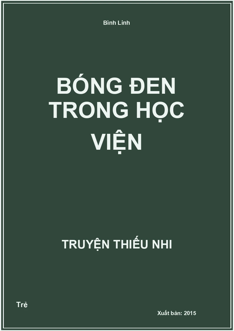 Bóng Đen Trong Học Viện
