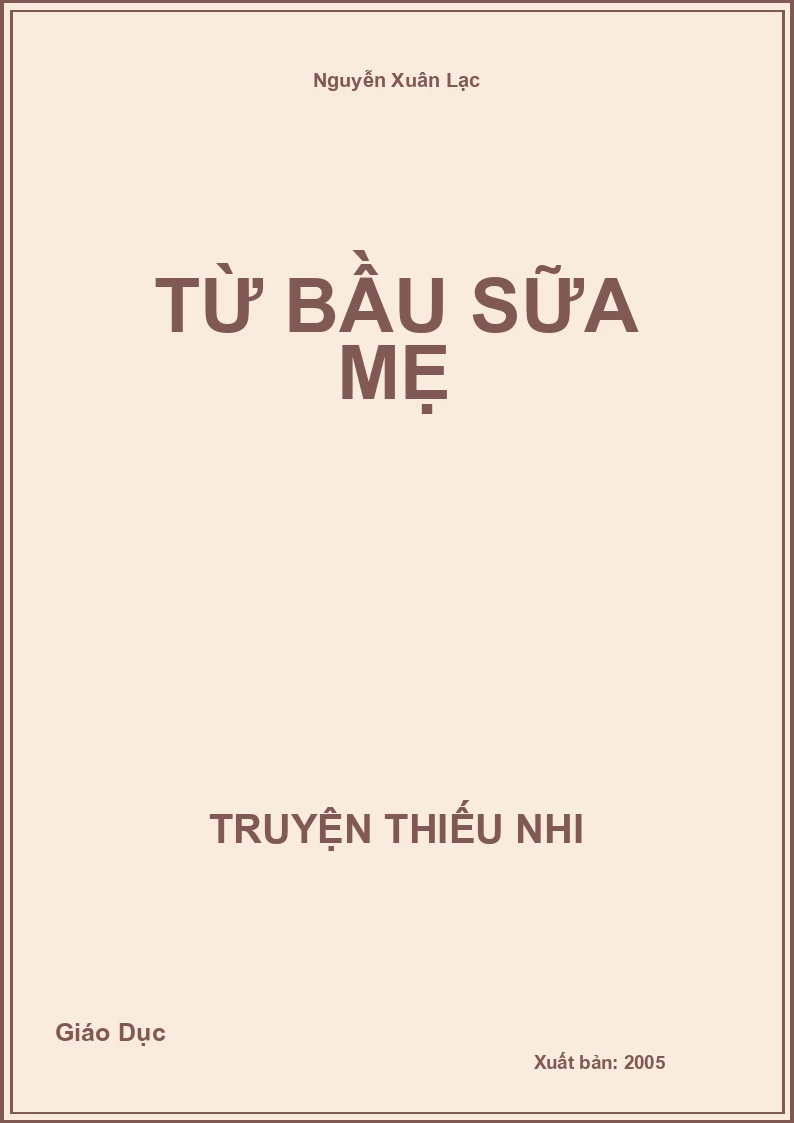 Từ Bầu Sữa Mẹ