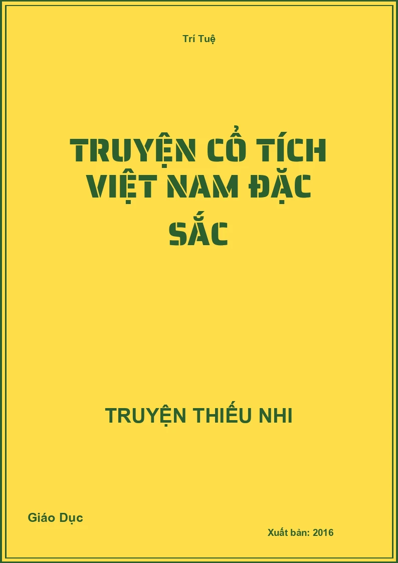 Truyện Cổ Tích Việt Nam Đặc Sắc