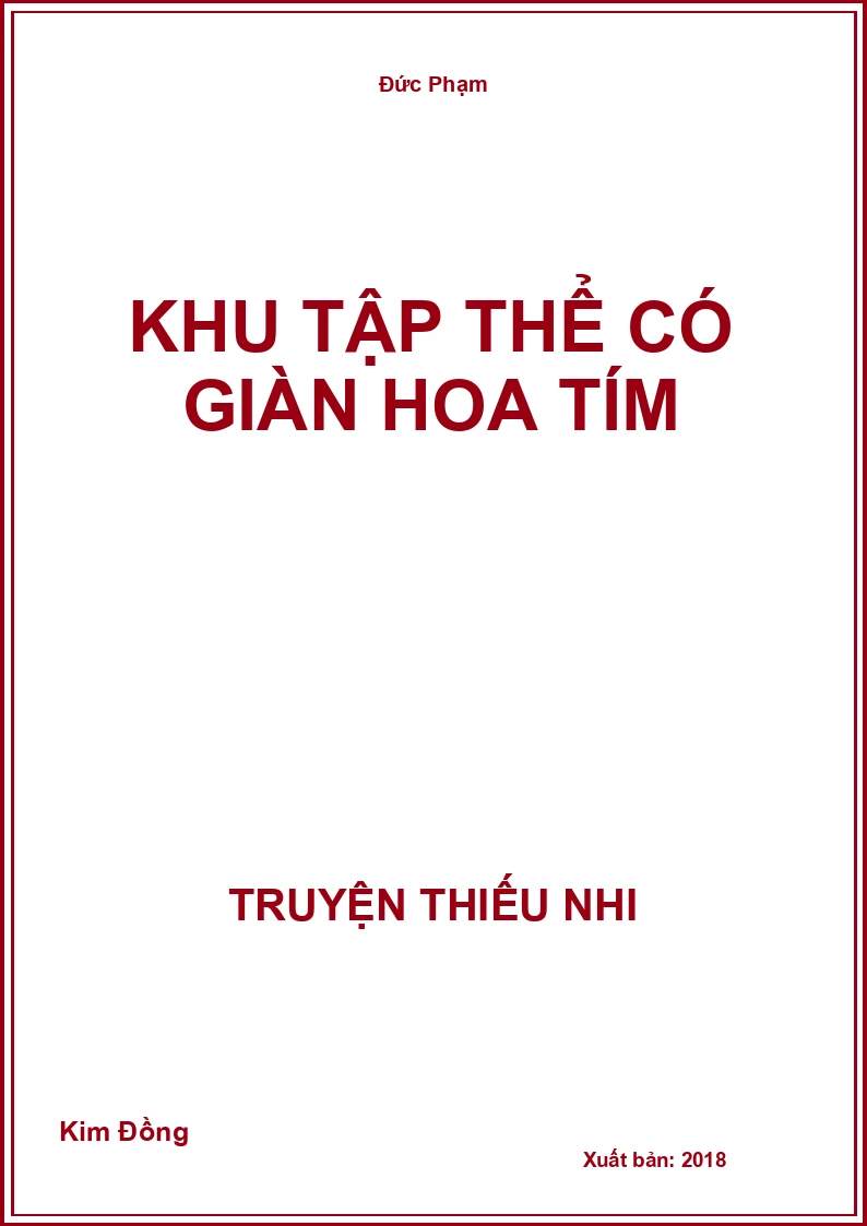 Khu Tập Thể Có Giàn Hoa Tím