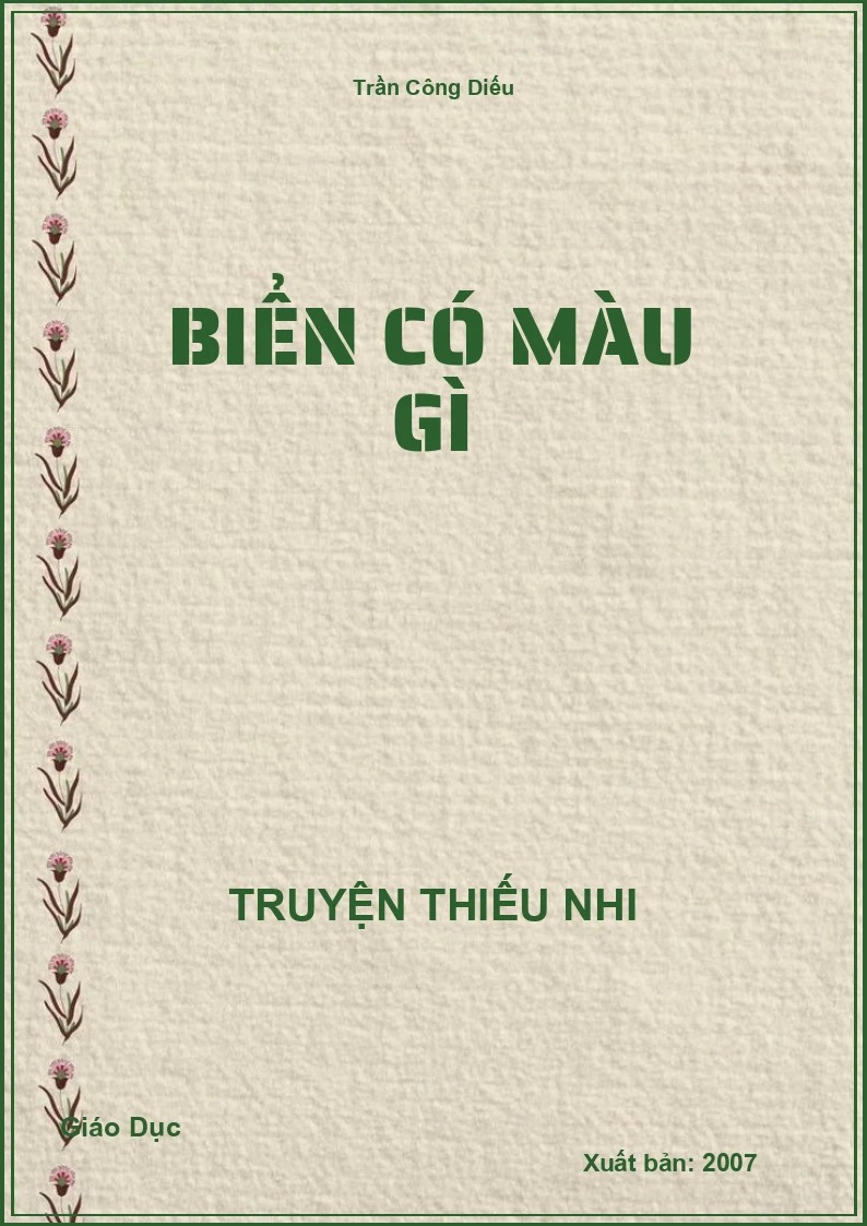 Biển Có Màu Gì