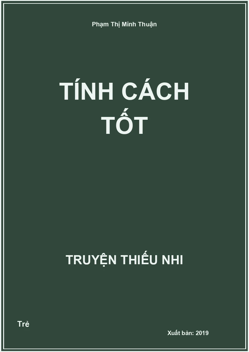 Tính Cách Tốt