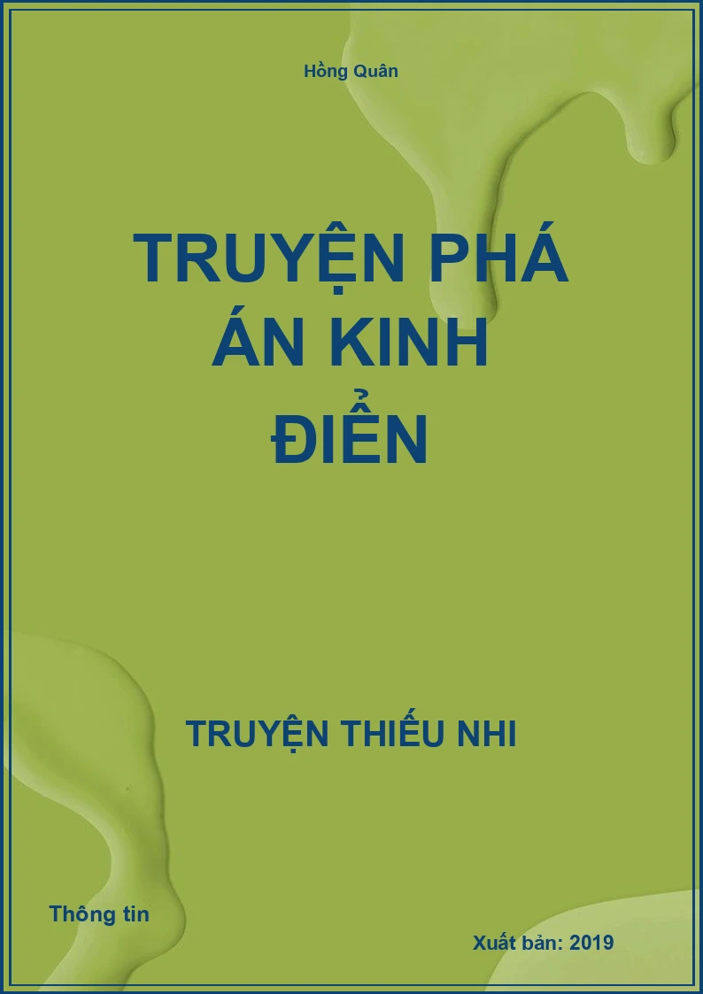 Truyện Phá Án Kinh Điển