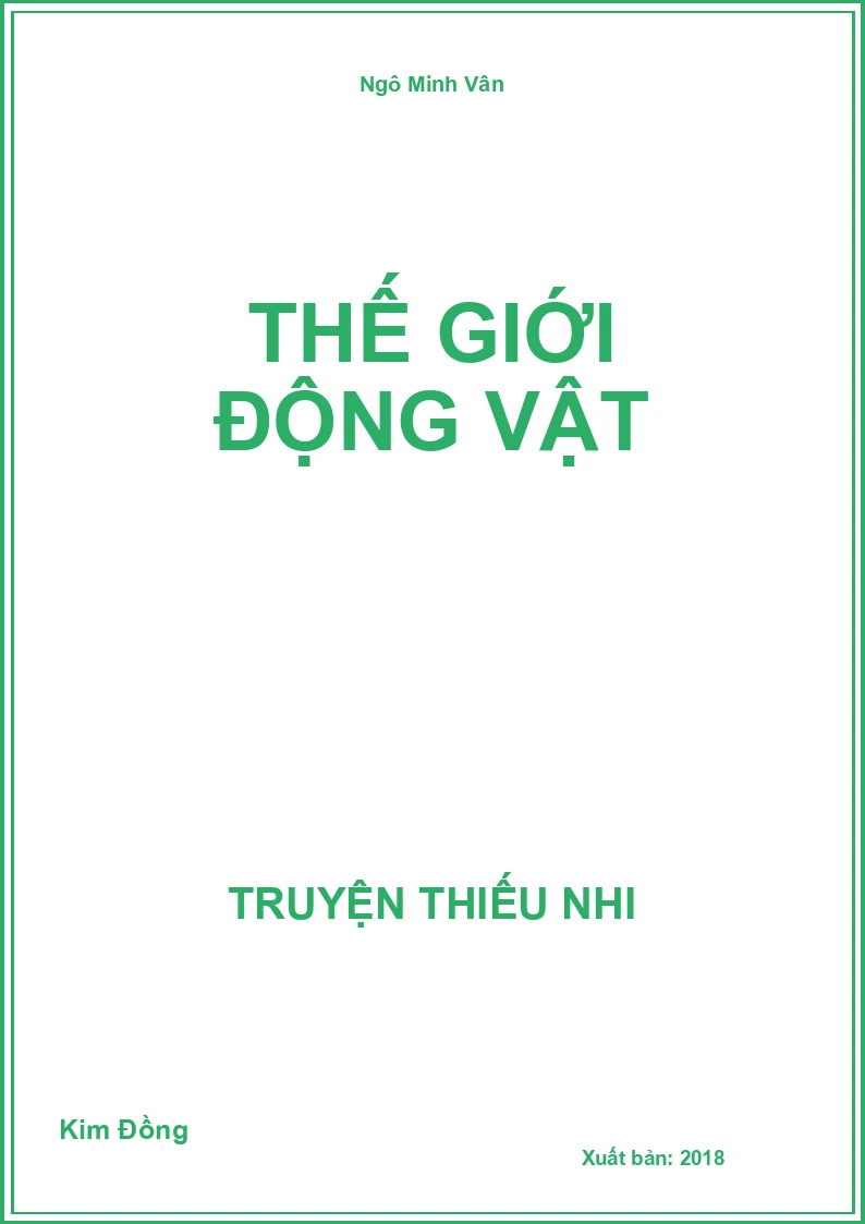 Thế Giới Động Vật