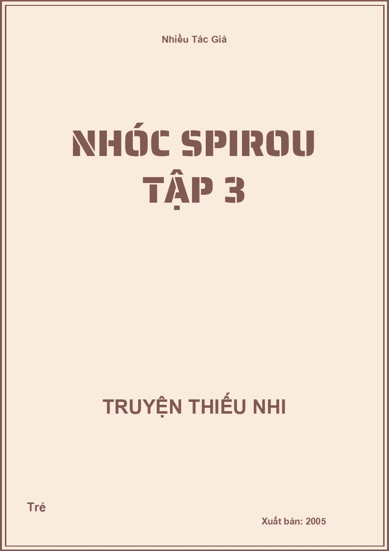 Nhóc Spirou Tập 3