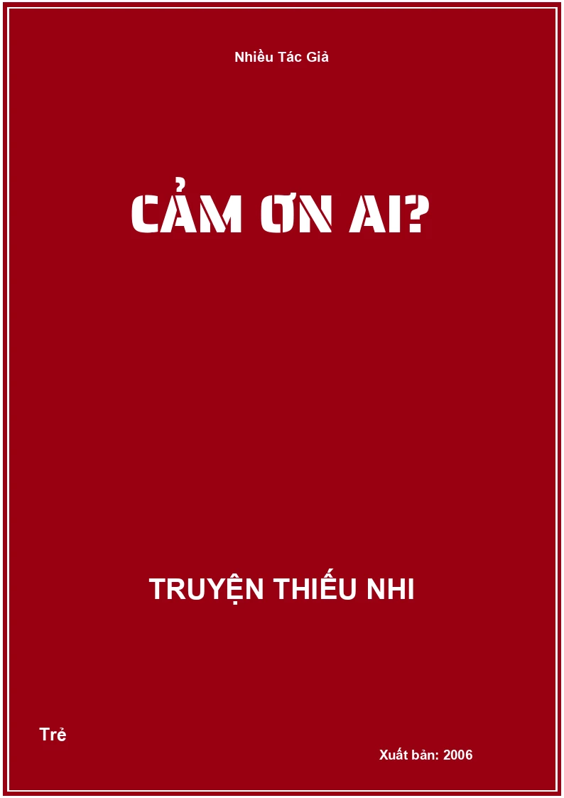 Cảm Ơn Ai?