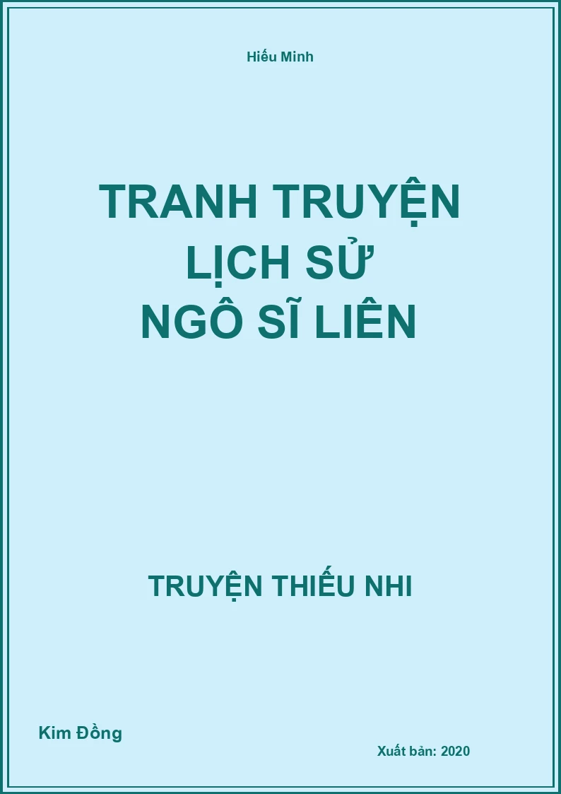 Tranh Truyện Lịch Sử Ngô Sĩ Liên