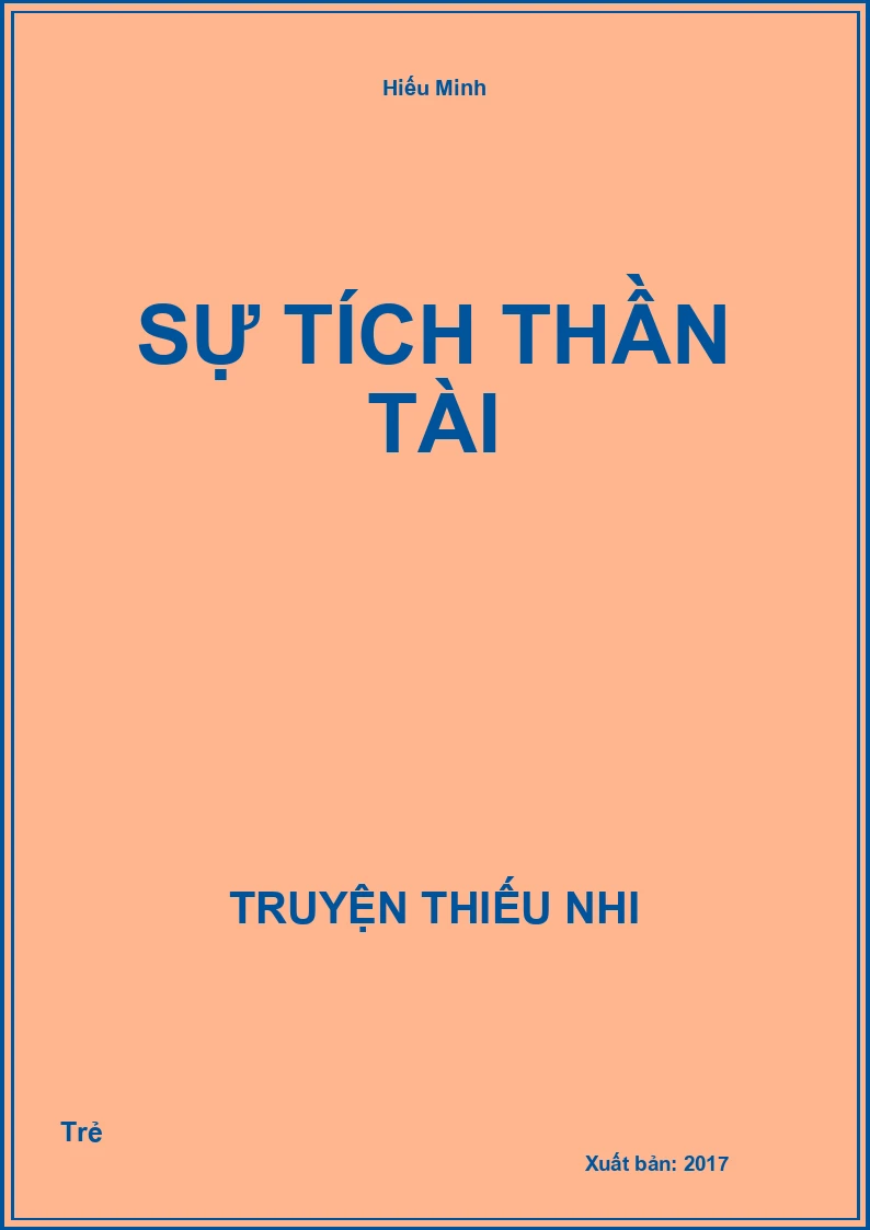 Sự Tích Thần Tài