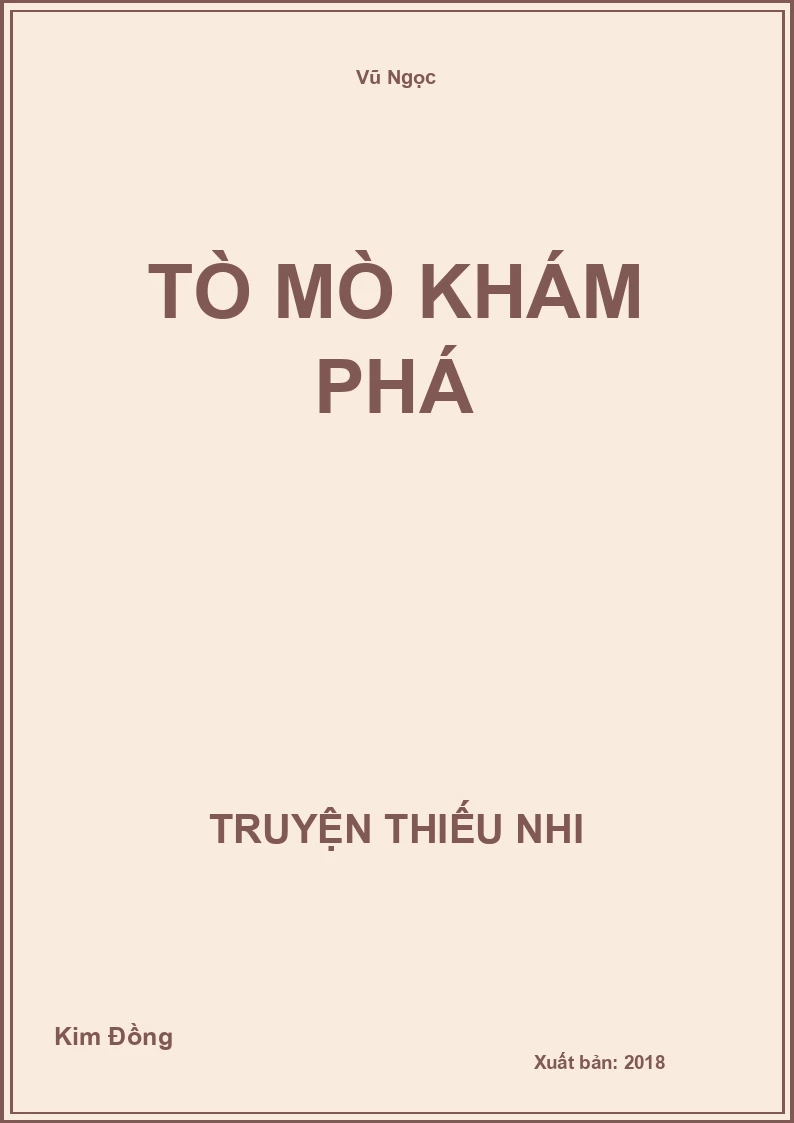 Tò Mò Khám Phá