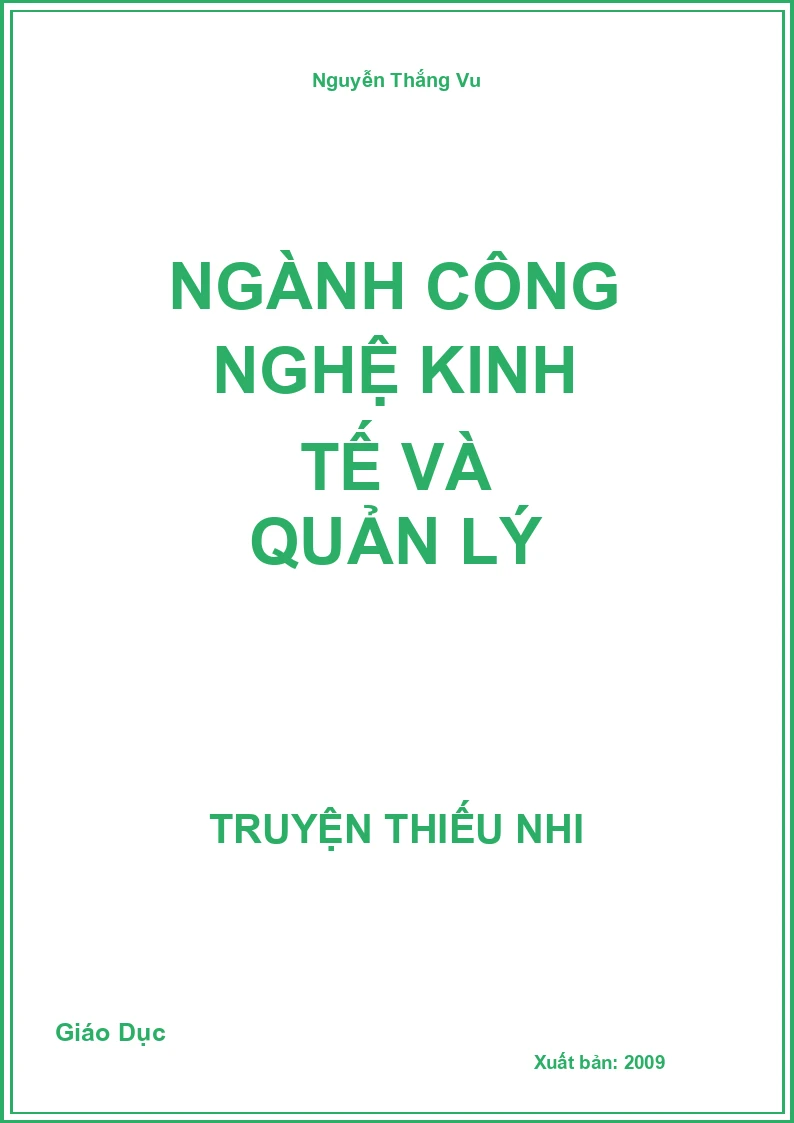 Ngành Công Nghệ Kinh Tế Và Quản Lý