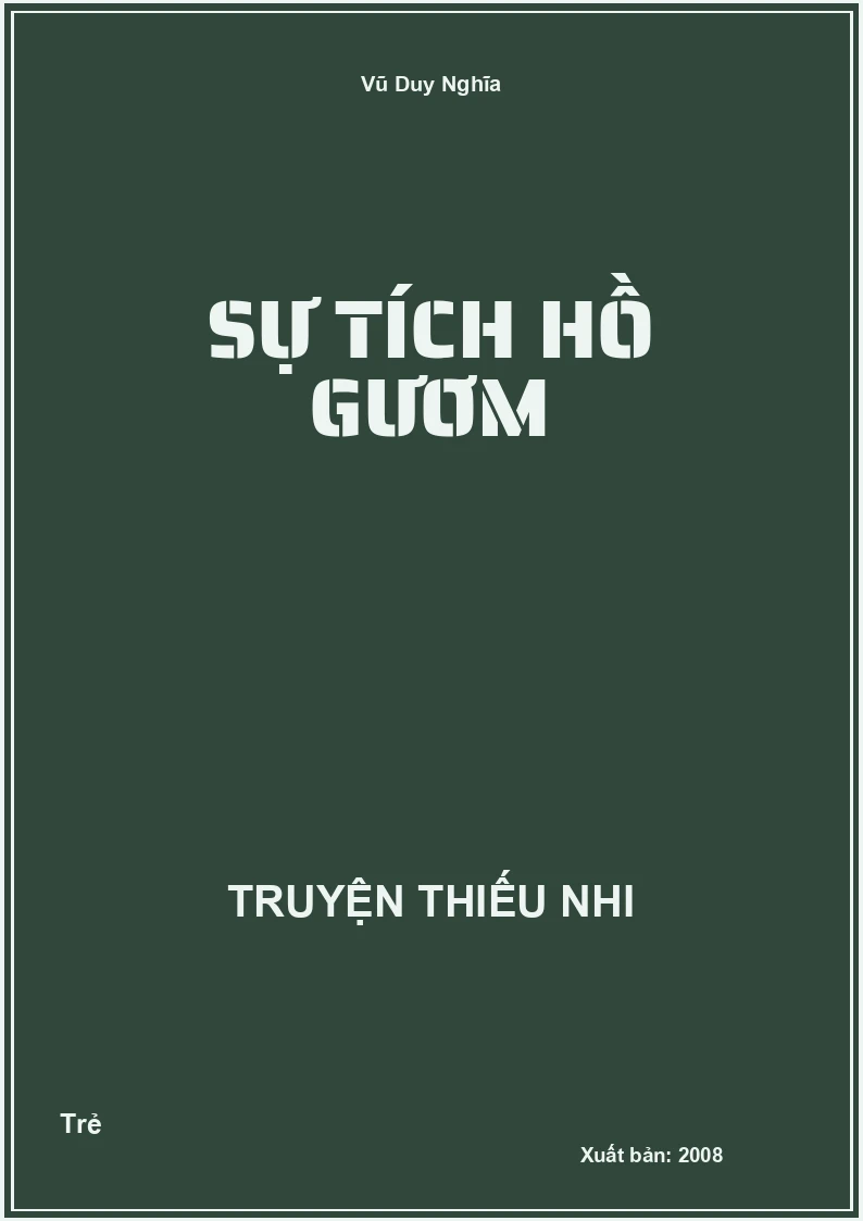 Sự Tích Hồ Gươm