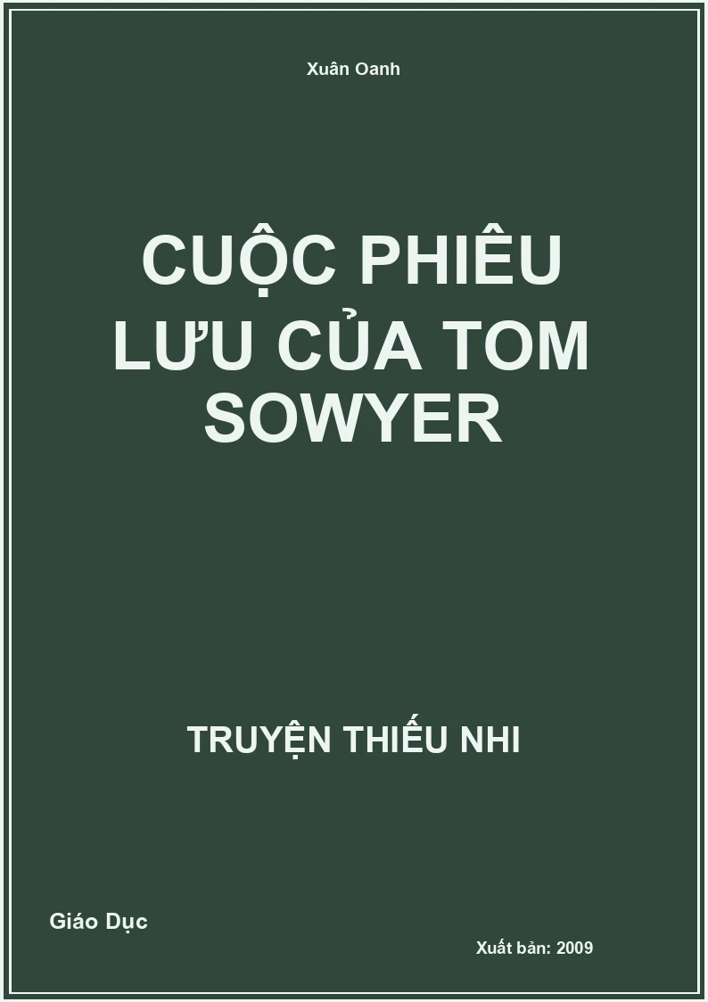 Cuộc Phiêu Lưu Của Tom Sowyer
