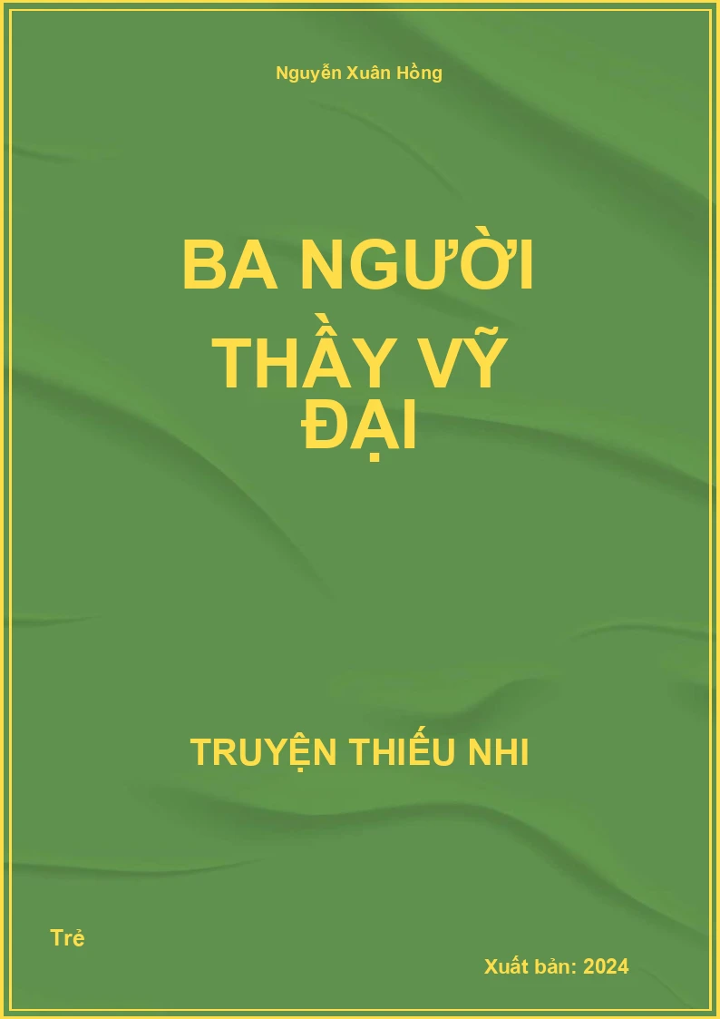 Ba Người Thầy Vỹ Đại