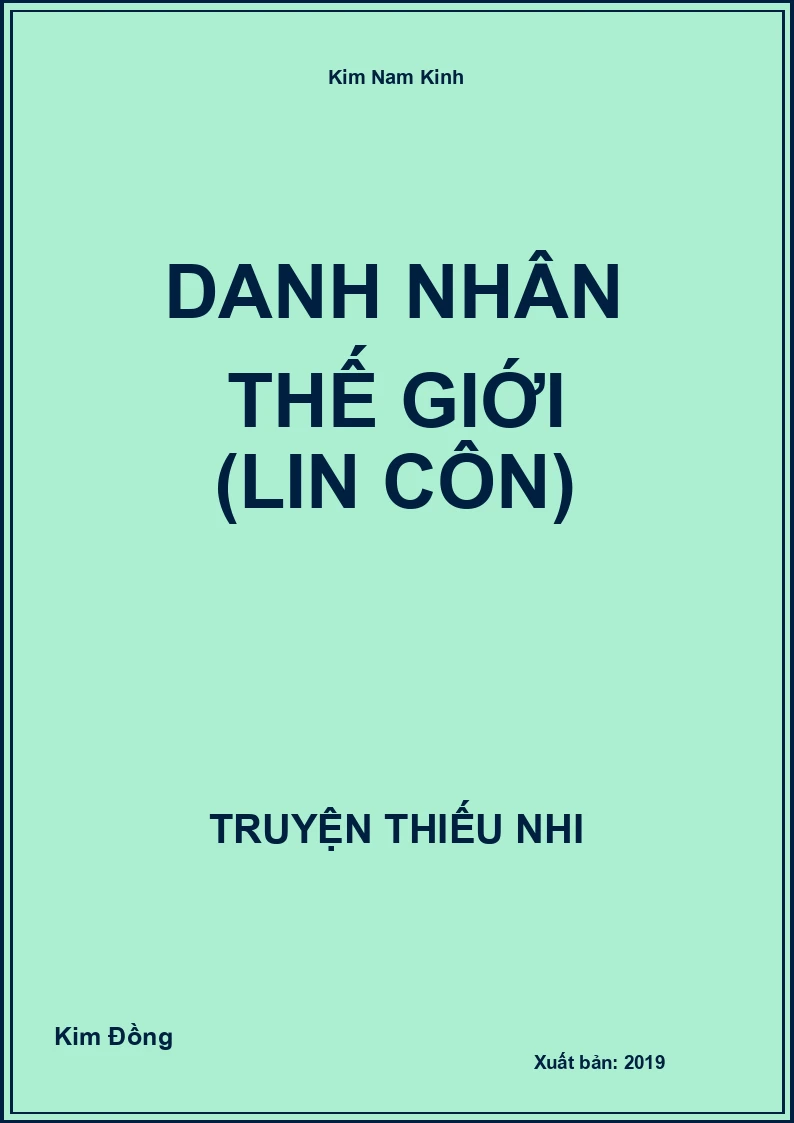 Danh Nhân Thế Giới (Lin Côn)